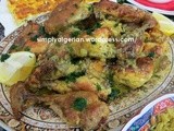Yahny /Algerian tajine of  fried chicken
