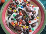 Halloween Candy Chocolate Bark