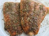 Spicy Tuscan Baked Salmon
