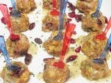 Turkey Day Stuffed Cocktail Meatballs