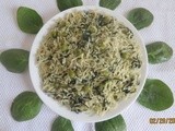 Spinach Rice (palak Chawal)