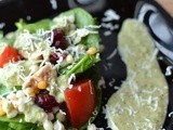 Grilled Chicken Salad with Basil Dressing