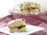 Royal Malibu Coconut Cake w/ Raspberry Jam