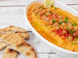 Homemade Hummus with Roasted Red Pepper