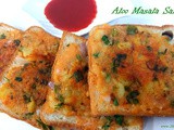 Aloo masala sandwich, how to make aloo sandwich - mashed potato sandwich recipe