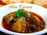 Potato Kurma for Poori and Chapathi - Aloo Curry Andhra style