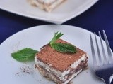 Eggless tiramisu cake