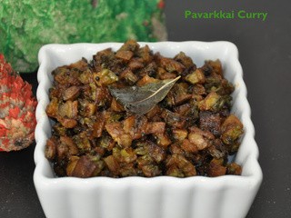 Pavakkai Curry (Bitter gourd curry)