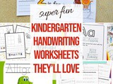 12+ Kindergarten Handwriting Printables