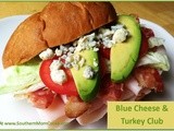 Blue Cheese and Turkey Club Sandwich