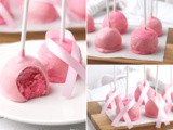 Breast Cancer Awareness Cake Pops