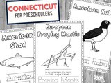 Connecticut Coloring and Handwriting Worksheets