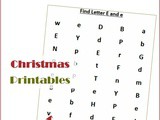 Find the Letter e is for Elf (Christmas Printable Worksheets)