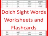 First 100 Dolch Sight Words Printables