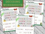 Fun Christmas Decoding Worksheets