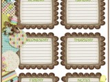Menu Plan Monday: Ice Cream Printable