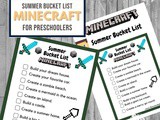 Minecraft Summer Bucket List Printable