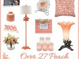 Peach Home Decor Accent Pieces