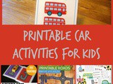 Printable Car Activities for Kids