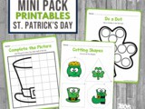 St. Patrick’s Day Themed Fine Motor Printables