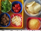 Taco bento lunch idea