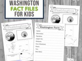 Washington State Fact File Worksheets