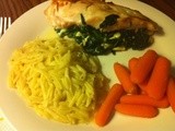 Stuffed Chicken with Lemon Pepper Orzo