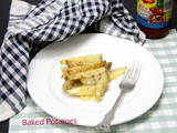 Baked Potatoes Fries | Cheesy Baked Potatoes Fries
