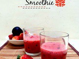 Red Smoothie | Strawberry Plum Smoothie