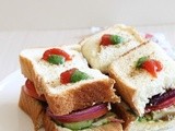 Bombay Veg Sandwich Recipe | Vegetable Sandwich Recipe