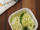 Cabbage Sambharo Recipe | Gujarati warm cabbage salad recipe