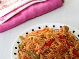 Capsicum Rice Recipe | How to make capsicum masala rice