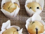 Eggless Blueberry Lemon Muffins Recipe
