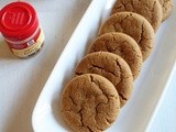 Eggless Ginger Cookies Recipe | Chewy Ginger Molasses Cookies