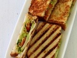 Guacamole Grilled Sandwich Recipe | Guacamole Toast