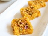 Mango Coconut Burfi Recipe | Mango dessert recipes