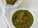 Palak Mushroom Recipe | Spinach Mushroom Recipe | Curry Recipe