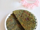 Palak paneer paratha recipe | Paneer stuffed palak paratha