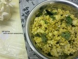 Idli Upma with lemon seasoning