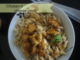 Pasta with cheese and lime chicken