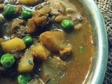 Potato and peas curry/Aloo Mattar ki sabji