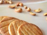 Butter Cashew Biscuits / Cookies - My Guest Post @ Good Food