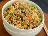 Mushroom Fried Rice Recipe | Quick Mushroom Fried Rice | Easy Chinese Fried Rice Recipe