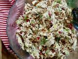 Best Ever Holiday Chicken Salad with Rosemary and Pomegranates