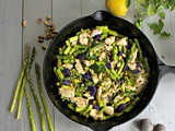 Chicken and Asparagus Stir-fry Recipe with Lemon and Pistachios