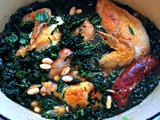 Easy One Pot Chicken Recipe with Sausage, Kale and White Beans