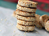 Italian Date Cookies with Sesame Seeds (Biscotti ai Datteri) from La Cucina Italiana Magazine