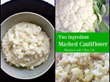Mashed Cauliflower with Olive Oil (Paleo, Vegan)