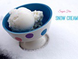 Snow Cream, with a Sugar Free Option