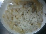 Pasta in cheese n mushroom sauce